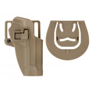 Quickly Pistol Holster with Locking Mechanism for M9 - Tan [CS]